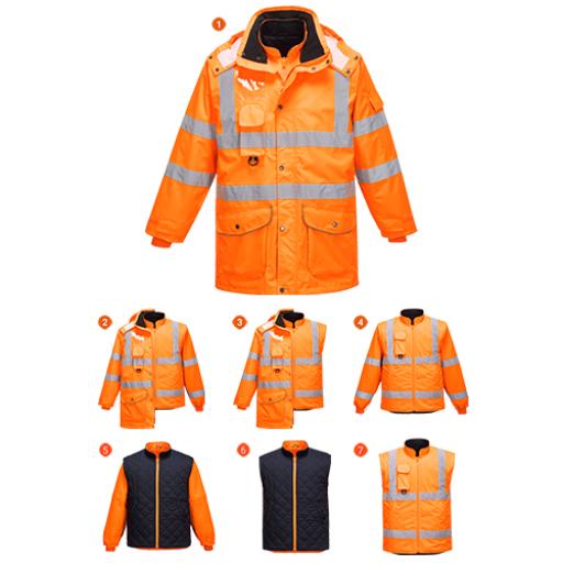 Portwest Hi-Vis 7-in-1 Jacket RIS