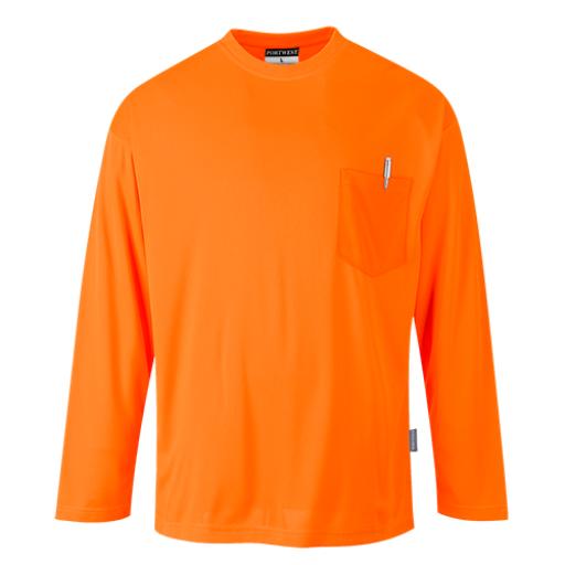 Portwest Long Sleeve Pocket T-Shirt