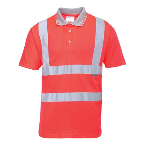 Portwest Hi-Vis Short Sleeve Polo Shirt