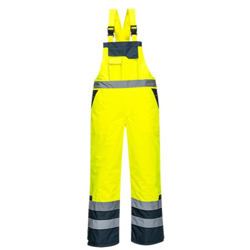 Portwest Contrast Bib and Brace Lined