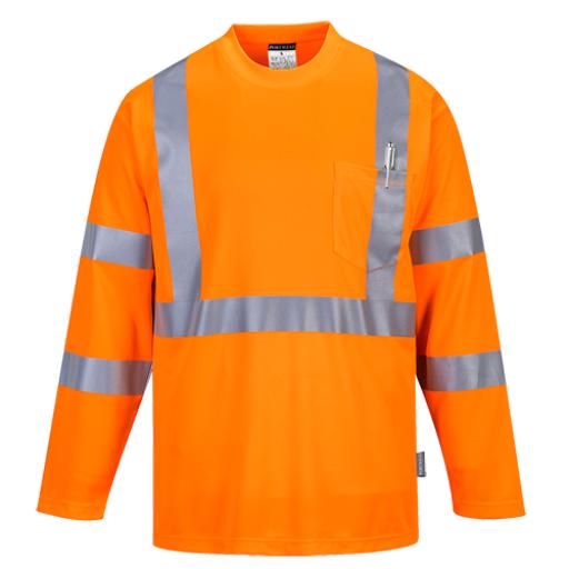 Portwest Hi-Vis Long Sleeved T-Shirt - S191