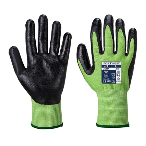 Portwest Green Cut Glove - Nitrile Foam
