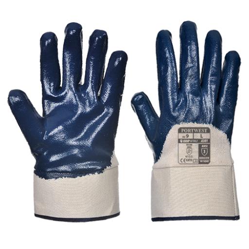 Portwest Nitrile Safety Cuff Glove