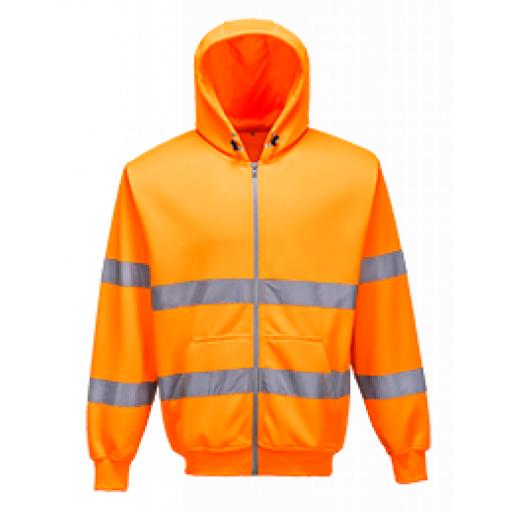 Portwest Hi-Vis Zip Front Hoodie