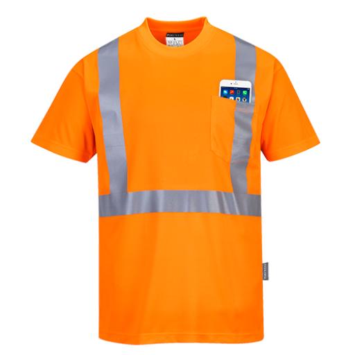 Portwest Hi-Vis Pocket T-Shirt