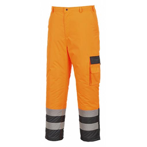 Portwest Hi-Vis Lined Contrast Trousers