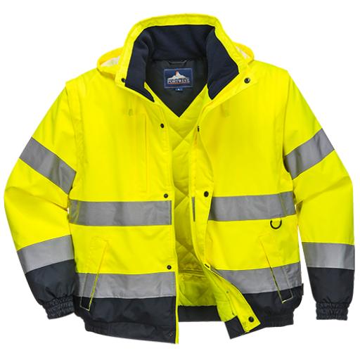 Portwest Hi-Vis 2in1 Bomber Jacket