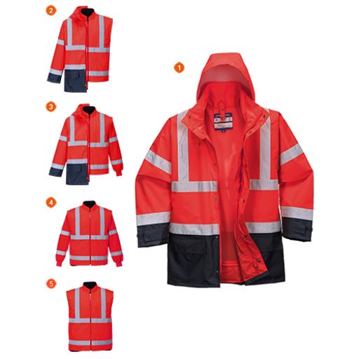 Portwest 5in1 Hi-Vis Executive Jacket