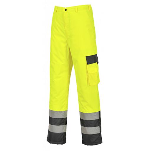 Portwest Hi-Vis Lined Contrast Trousers