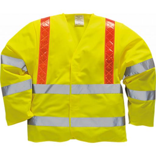 Portwest Hi-Vis Jacket Red Braces