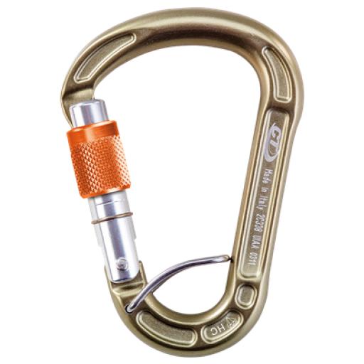 Large 105mm Screwgate Carabiner with Captive Spring